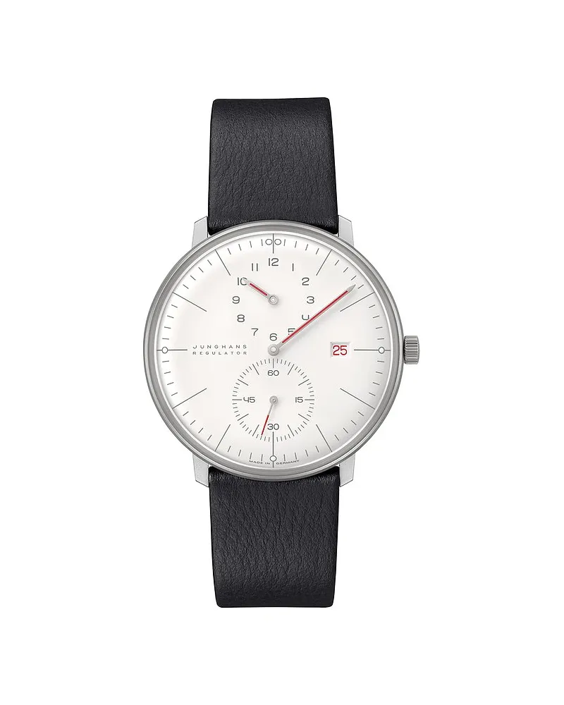 Junghans Herrenuhr max bill Regulator Bauhaus Silber