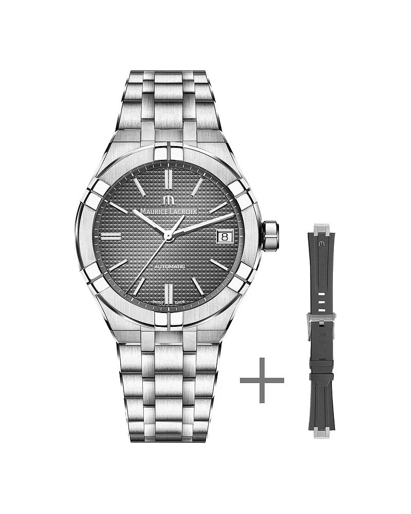Maurice Lacroix Uhren-Set inkl. Wechselarmband Date Silber