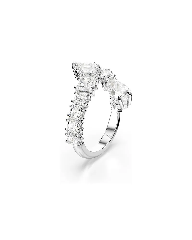 Swarovski Damenring Matrix Weiß