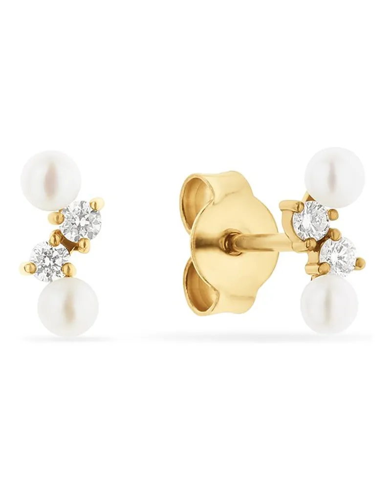 YAMOKO Ohrstecker Gelbgold