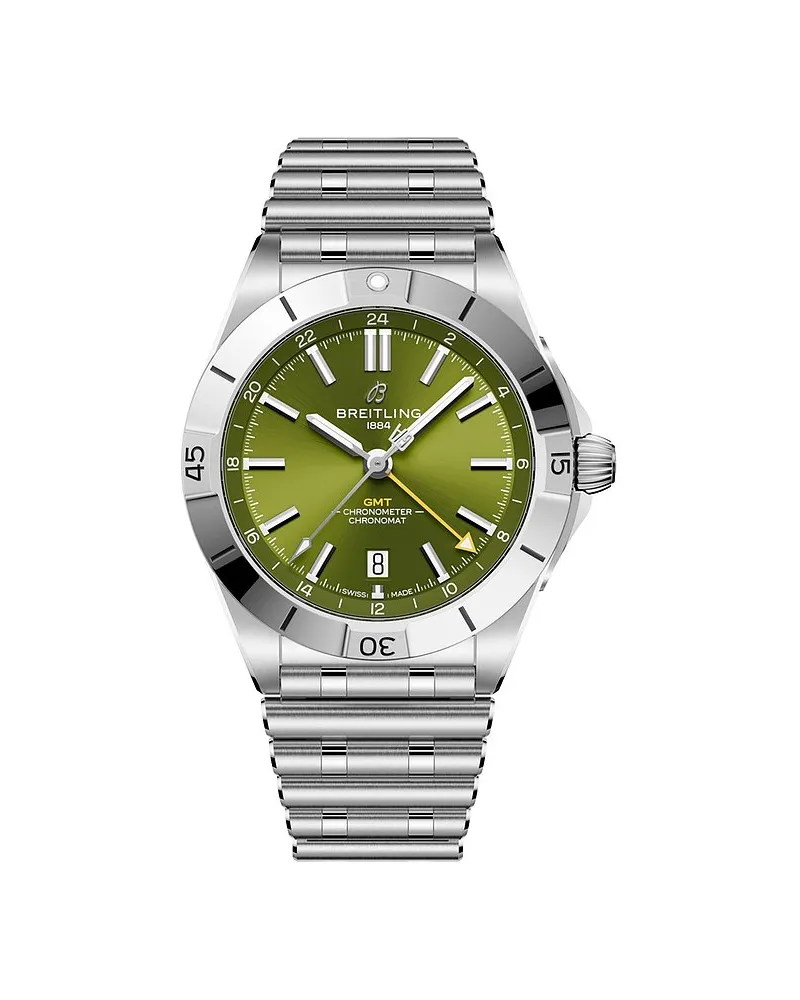 Breitling Chronograph GMT 40 Giannis Antetokounmpo Silber