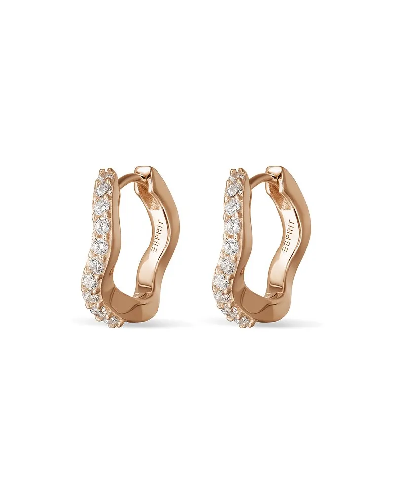 Esprit Creolen Sparkling Wave Roségold