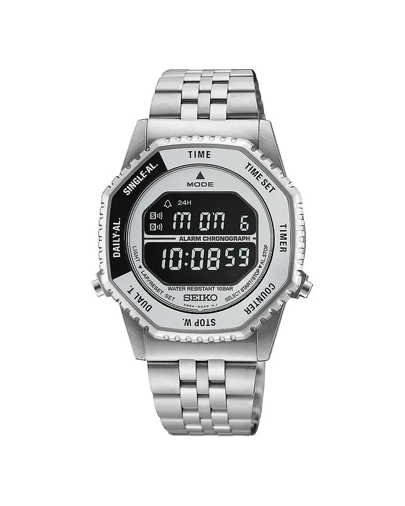 Seiko Herrenuhr Rotocall Silber