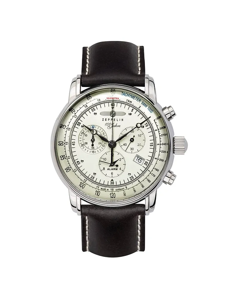 Junkers Chronograph 100 Jahre Zeppelin Silber