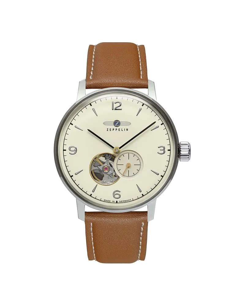 Junkers Herrenuhr LZ 129 Hindenburg Silber