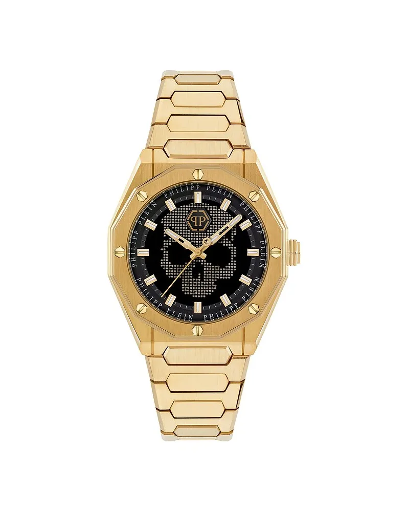 Philipp Plein Herrenuhr High-Conic Gelbgold