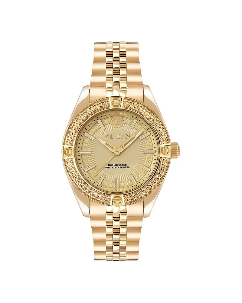 Philipp Plein Herrenuhr Plein Icon Chain Gold