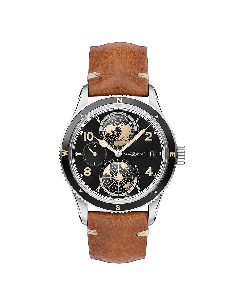 Montblanc Herrenuhr 1858 Silber