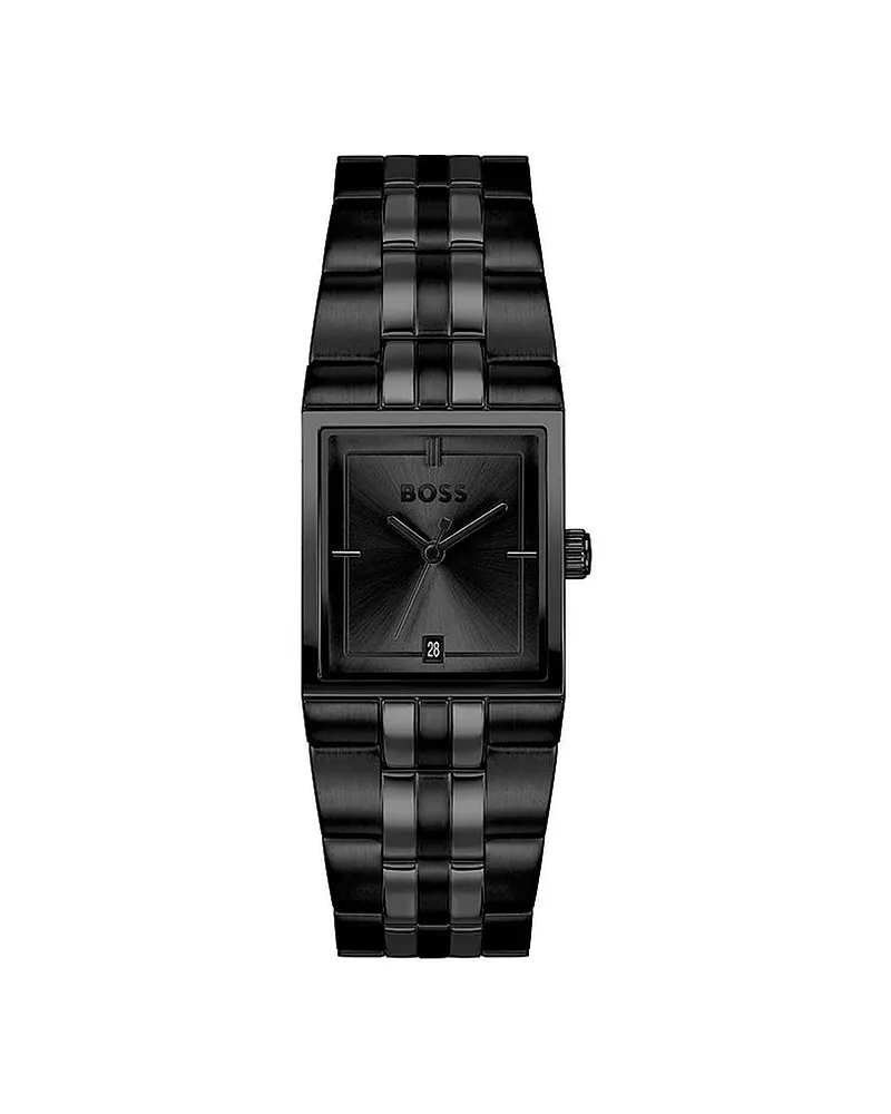 HUGO BOSS Herrenuhr STRIVO Schwarz