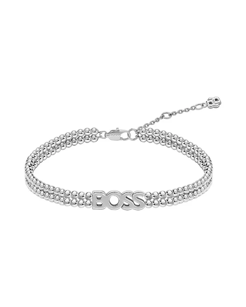 HUGO BOSS Armband KASSY BEADS Silber