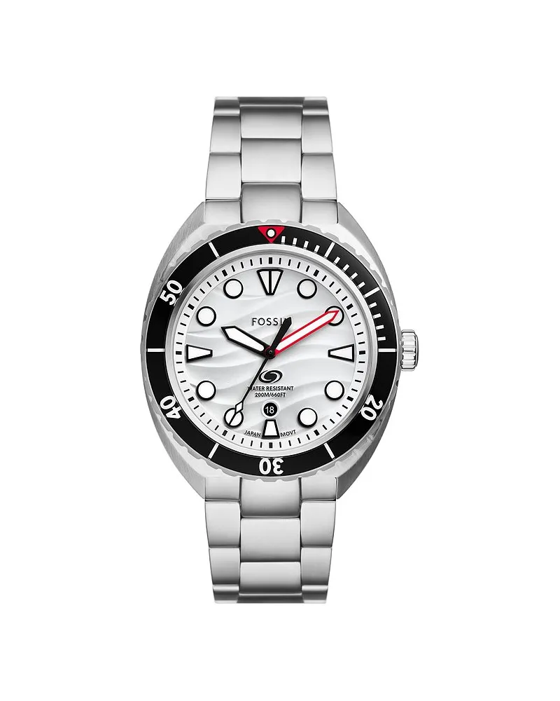 Fossil Herrenuhr BREAKER Silber