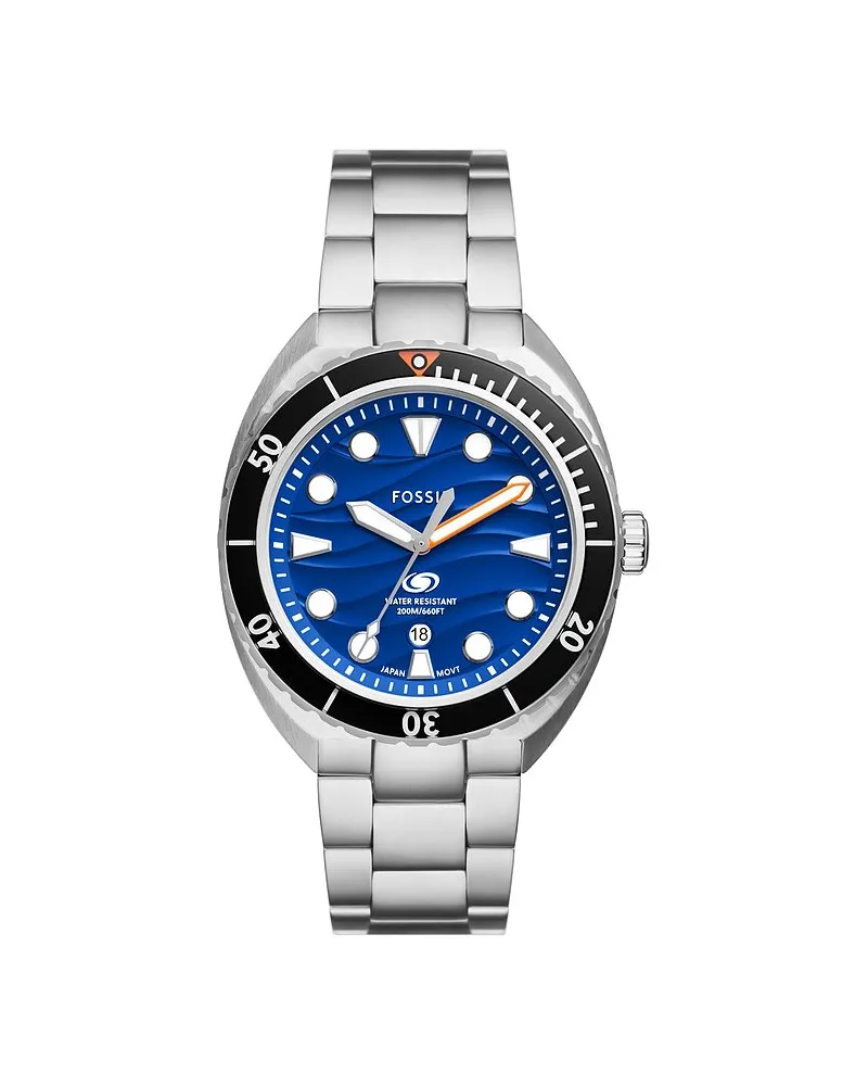 Fossil Herrenuhr BREAKER Silber