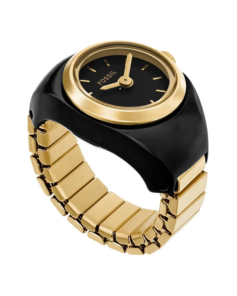 Fossil Damenuhr Watch Ring Schwarz