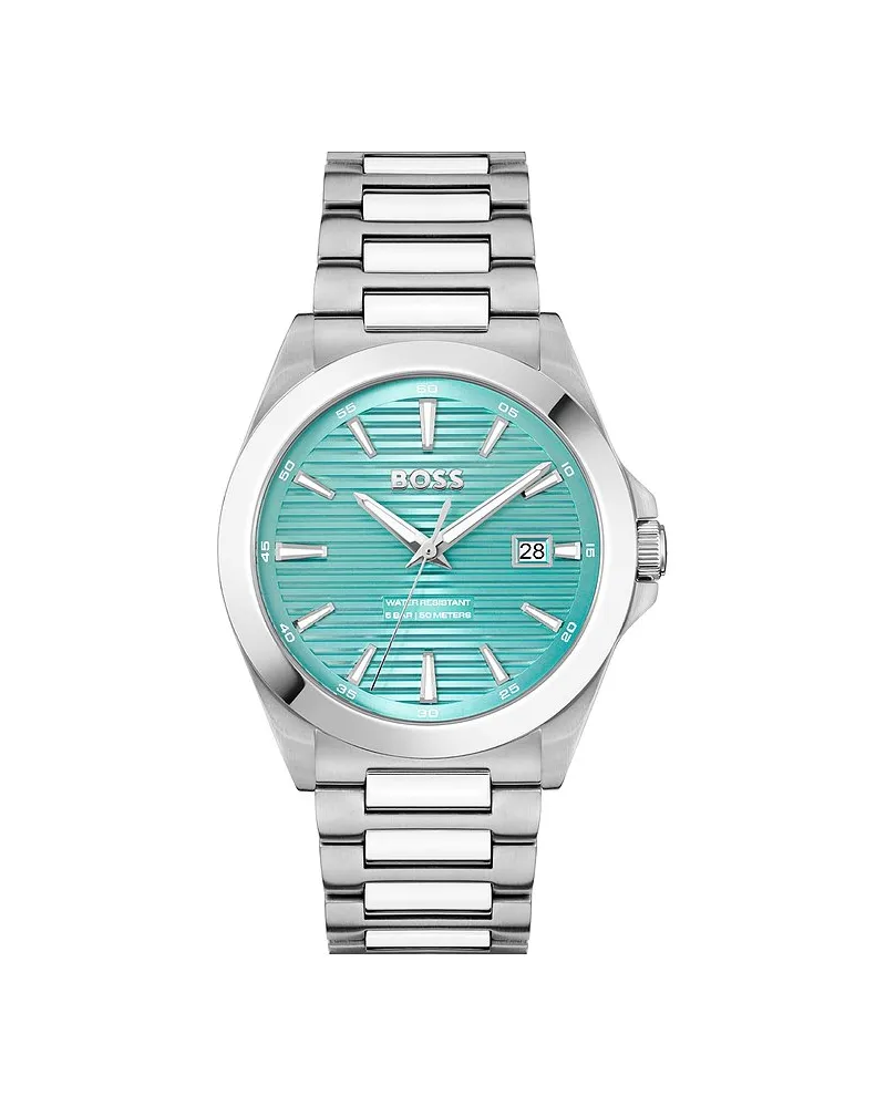 HUGO BOSS Herrenuhr Strike Silber