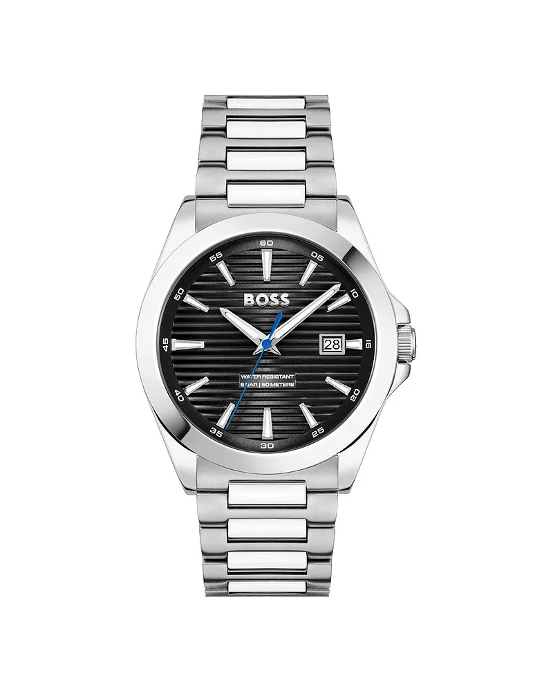 HUGO BOSS Herrenuhr Strike Silber