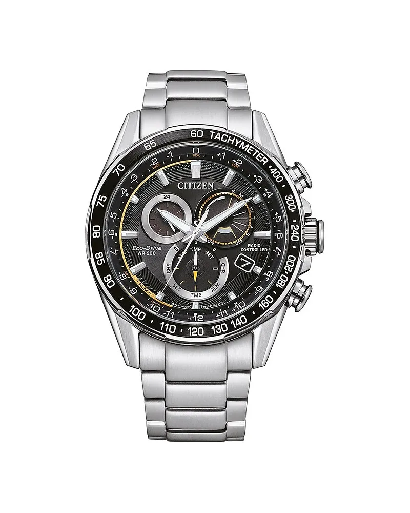 Citizen Chronograph Funkuhr Eco Drive Silber