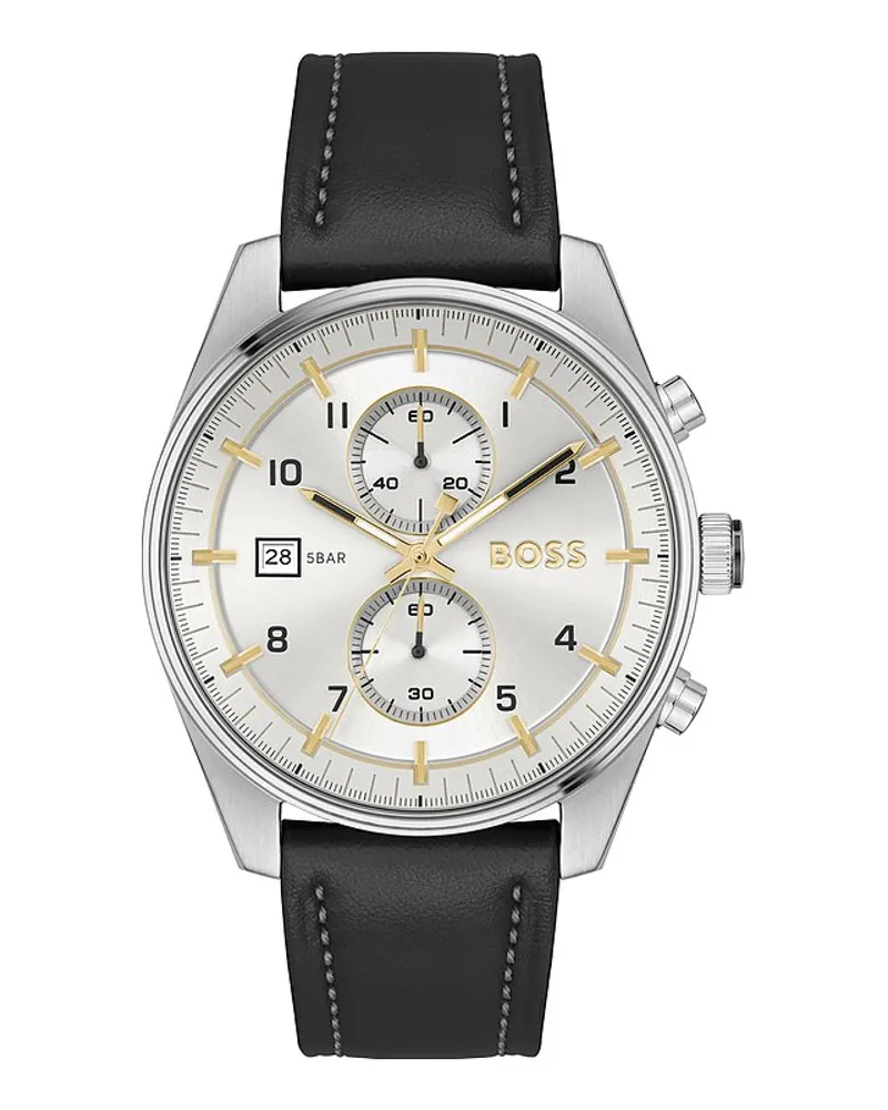 HUGO BOSS Herrenuhr Runner Silber