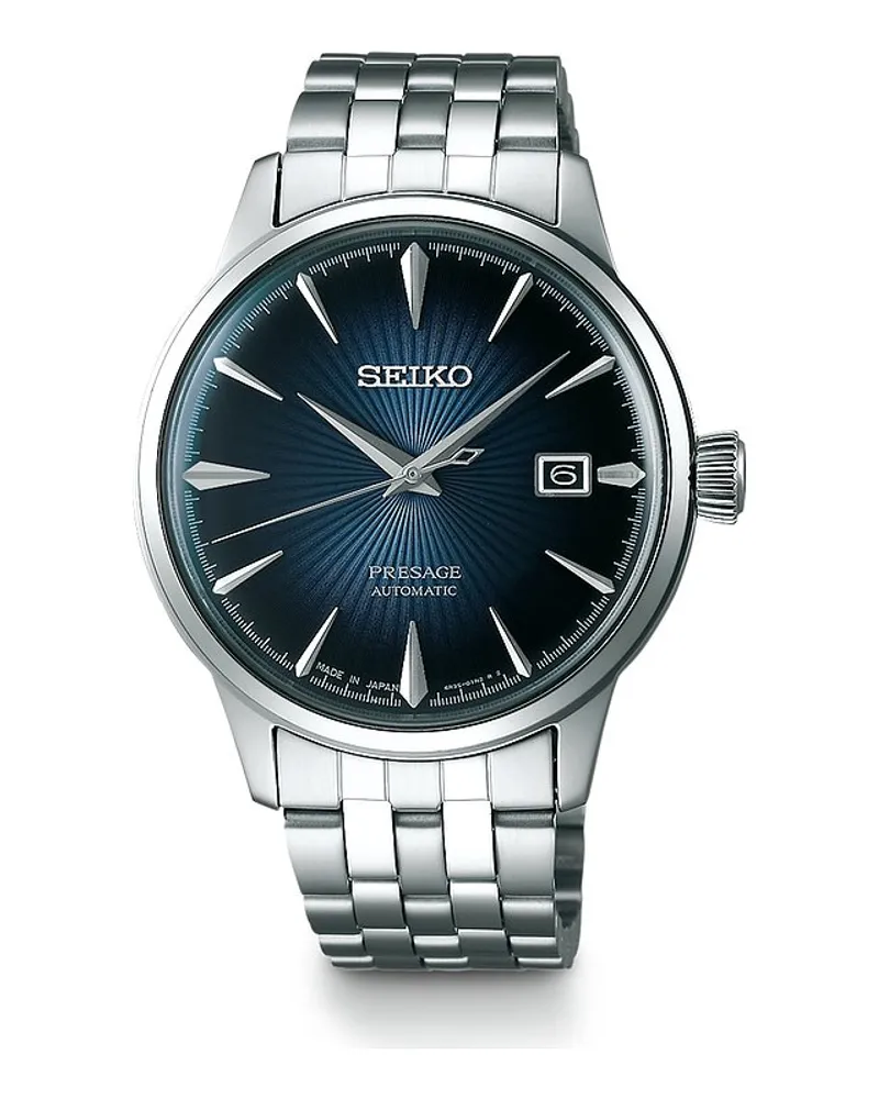 Seiko Herrenuhr Presage Cocktail Time Silber