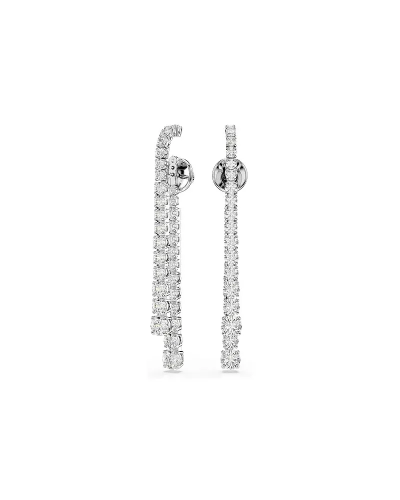 Swarovski Creolen Matrix Silber