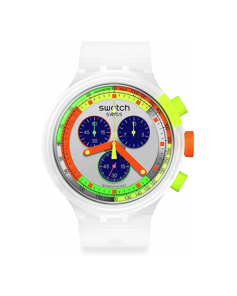 Swatch Unisexuhr 2405 SWATCH NEON Transparent