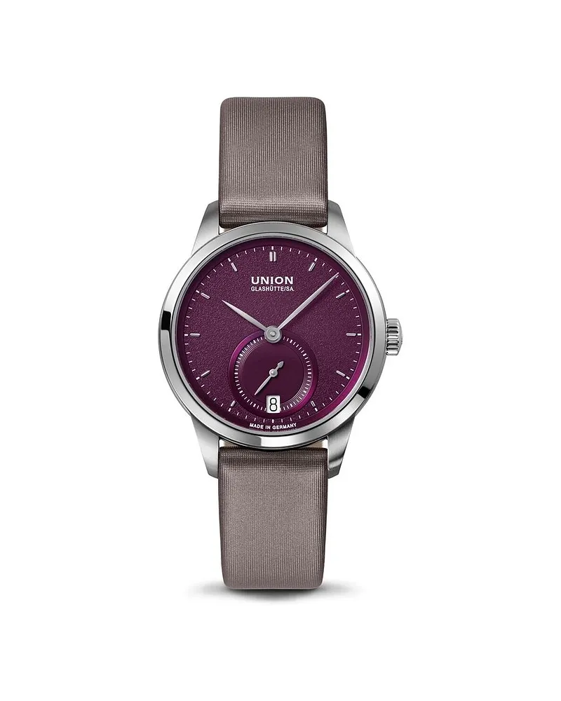 Union Glashütte Damenuhr 1893 Kleine Sekunde Silber