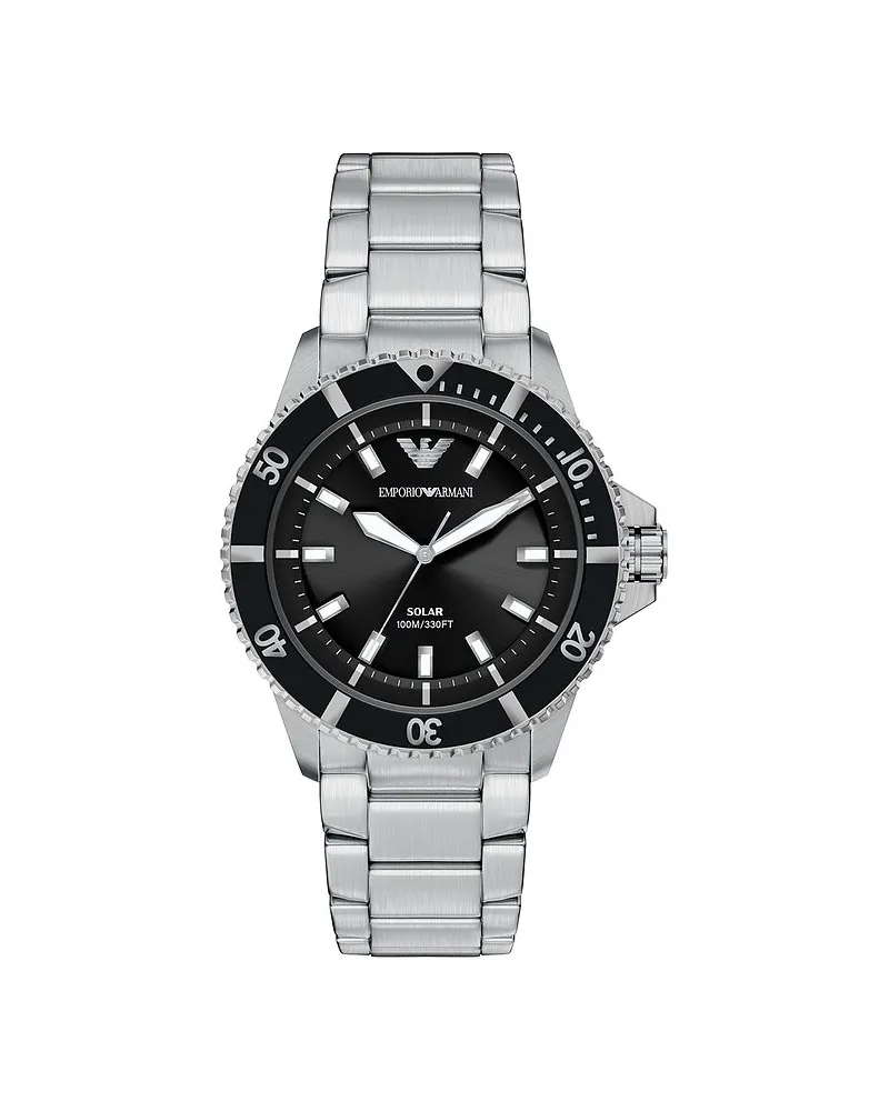 Emporio Armani Herrenuhr Silber