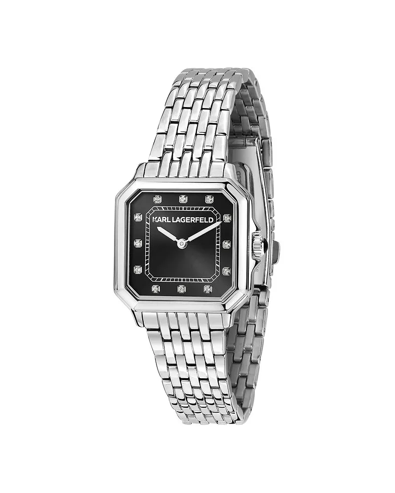 Karl Lagerfeld Damenuhr Icon Square Silber