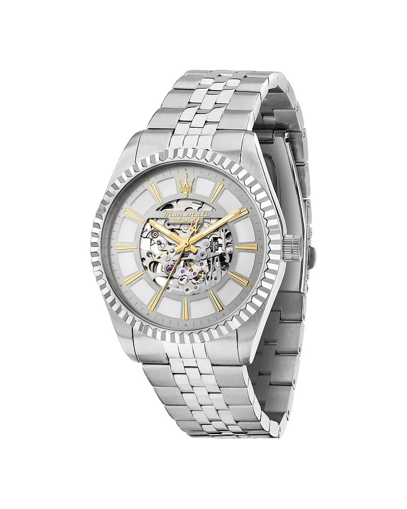 Maserati Herrenuhr Competizione Silber