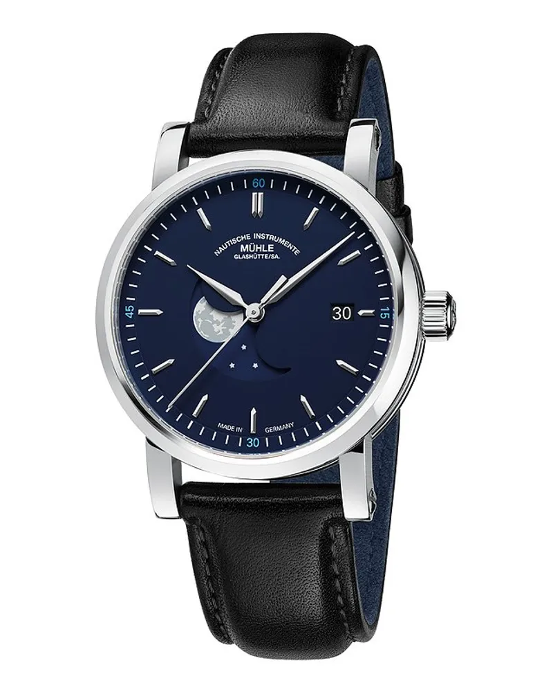 Mühle-Glashütte Herrenuhr Teutonia Silber