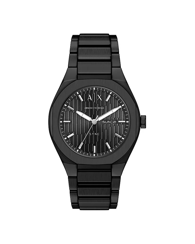 Armani Exchange Herrenuhr Sync Schwarz