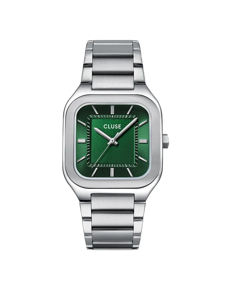 CLUSE Herrenuhr Quadrus Silber