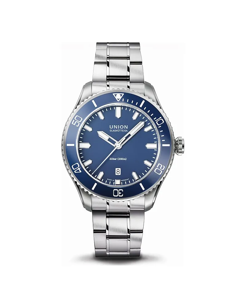 Union Glashütte Uhren-Set inkl. Wechselarmband Belisar Datum Sport Silber