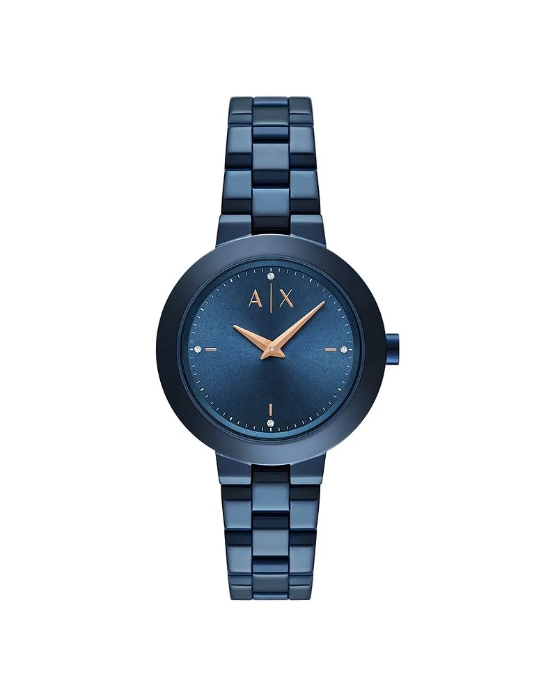 Armani Exchange Damenuhr Blau