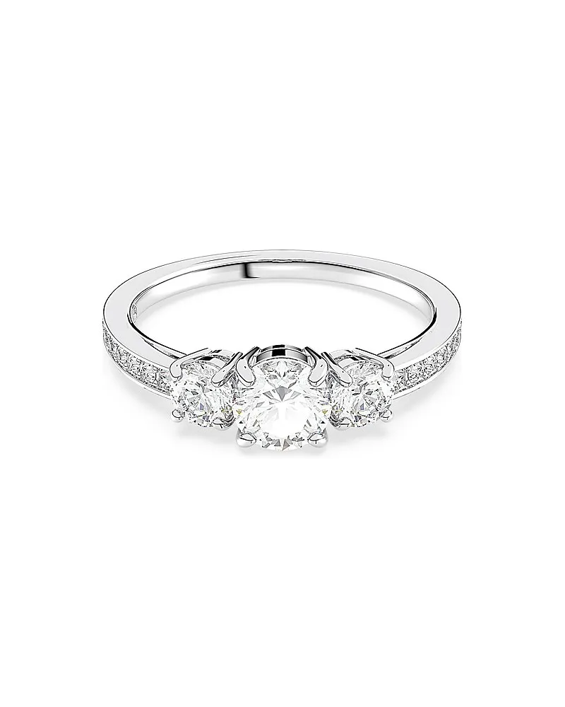 Swarovski Damenring Stilla Round Attract Silber
