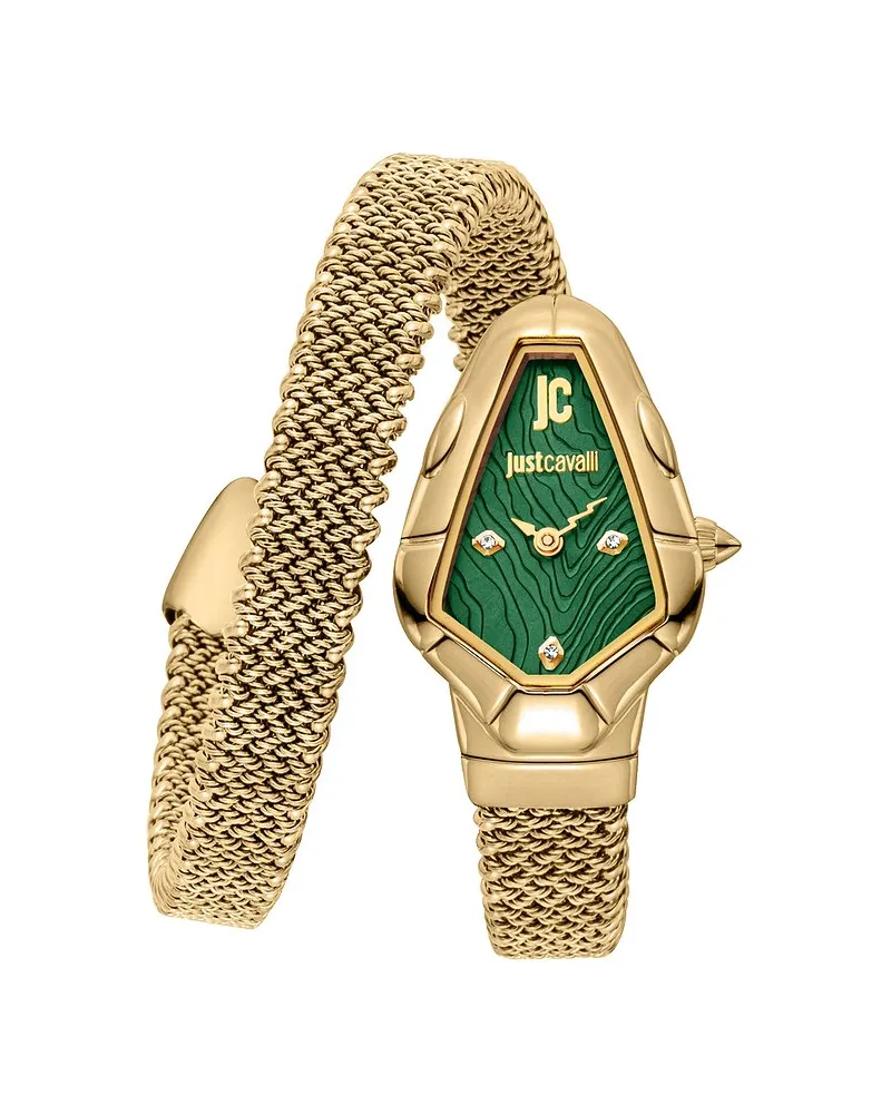 Just Cavalli Damenuhr Signature Snake Gold