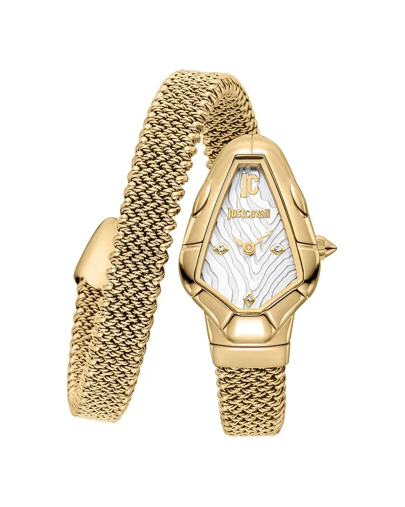 Just Cavalli Damenuhr Signature Snake Gold