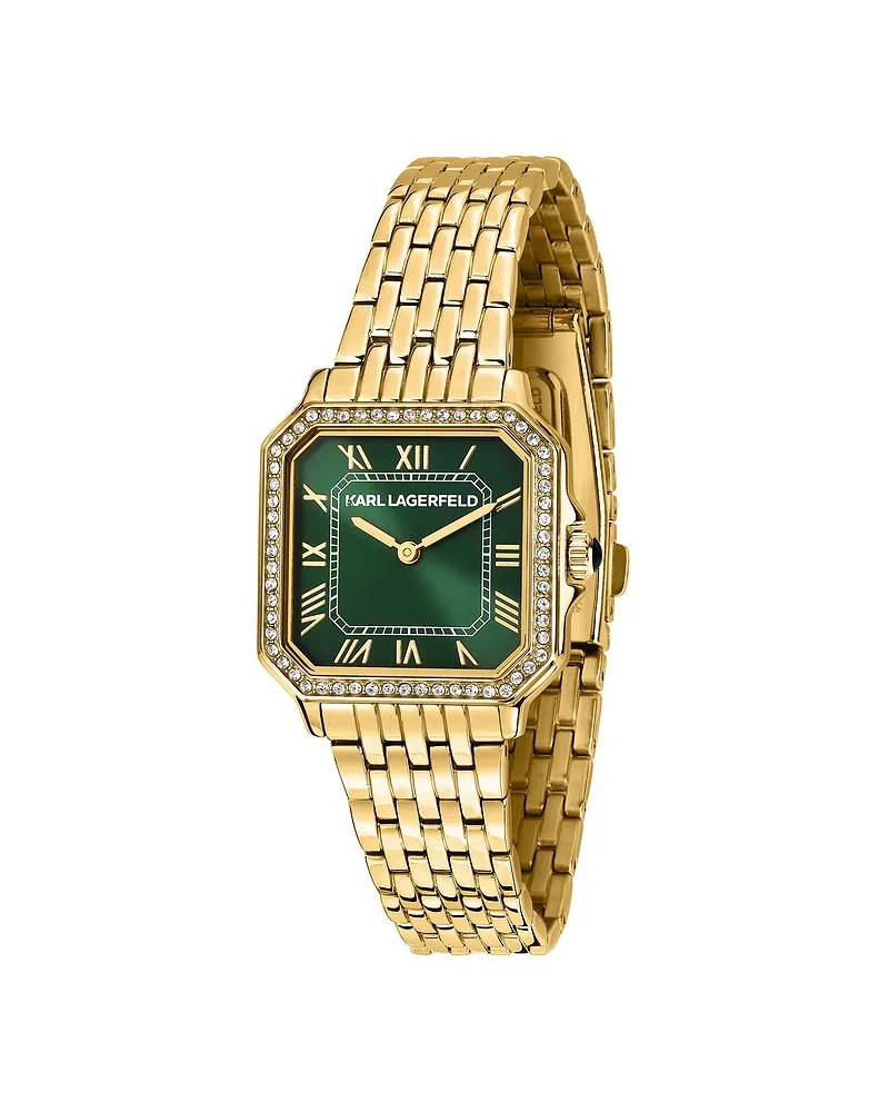 Karl Lagerfeld Damenuhr Icon Square Gelbgold