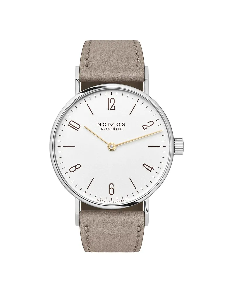 NOMOS Glashütte Damenuhr Tangente 33 Duo Silber