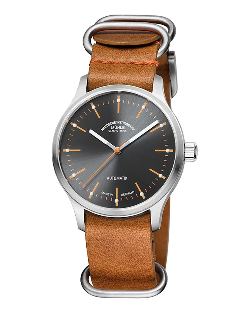Mühle-Glashütte Unisexuhr Panova Grau Silber