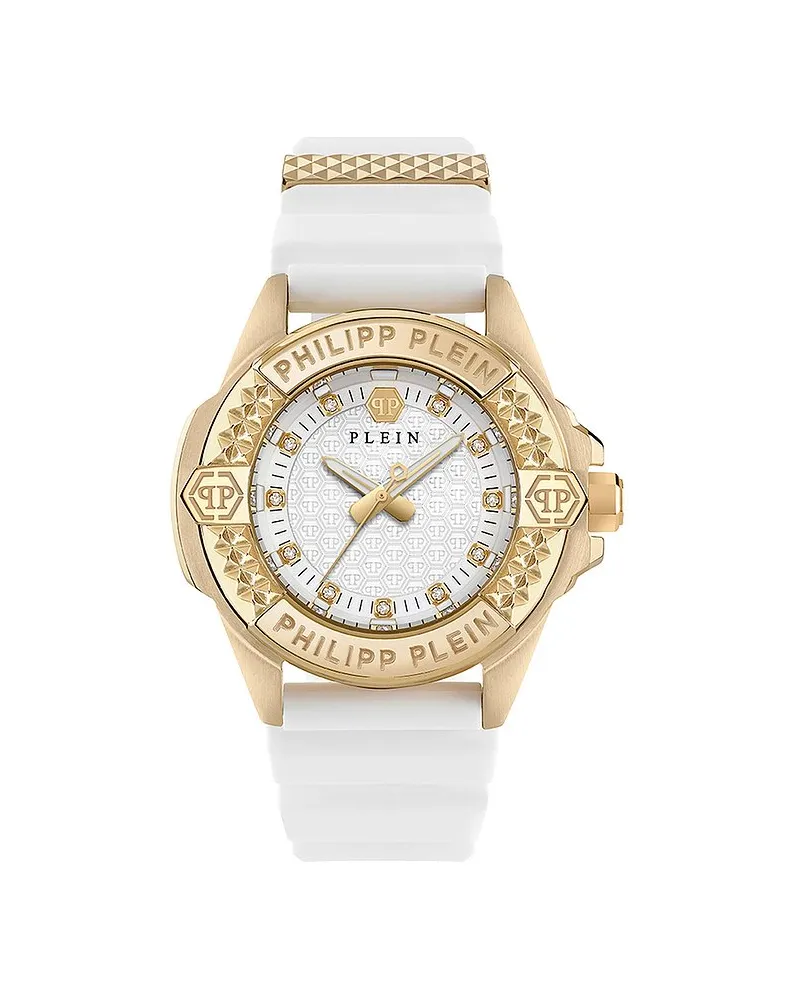 Philipp Plein Damenuhr Plein Majesty Gelbgold
