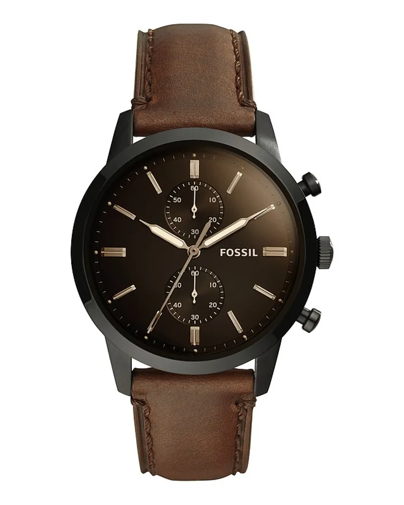 Fossil Chronograph Townsman Schwarz