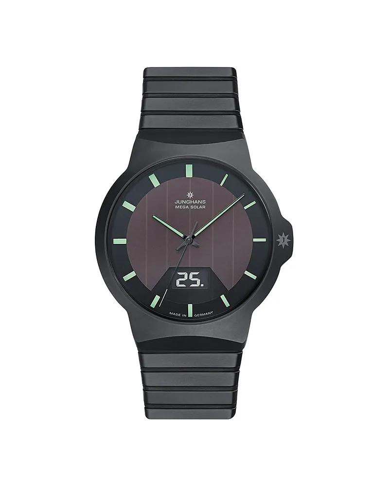 Junghans Herrenuhr Force Mega Solar Schwarz