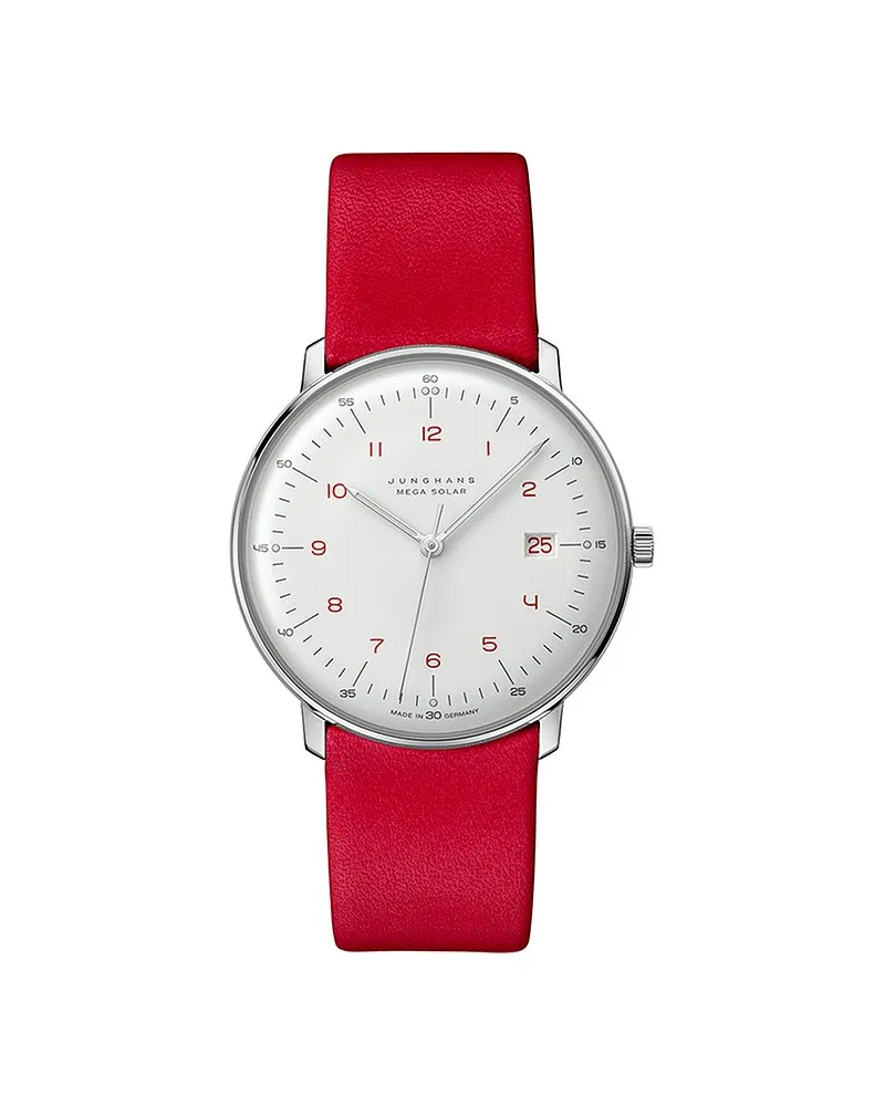 Junghans Unisexuhr max bill MEGA Solar Silber