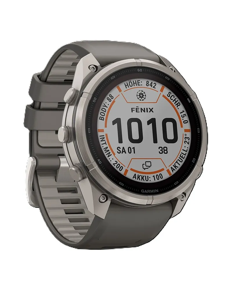 Garmin Smartwatch Fenix 9 Pro - inReach, Solar, 51 mm Titan Silber