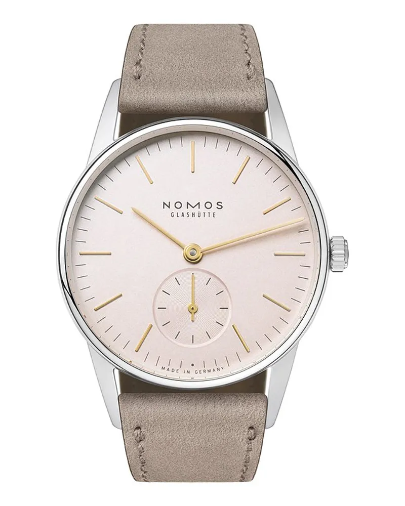 NOMOS Glashütte Damenuhr Orion 33 rosè Silber