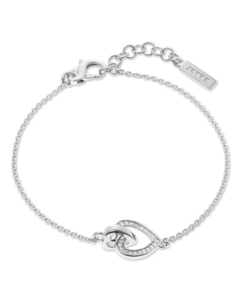 JETTE Armband STRONG HEART Silber