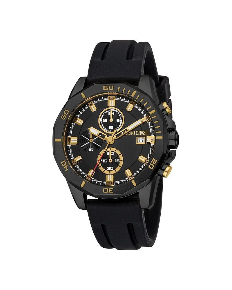 Roberto Cavalli Herrenuhr Uomo Sport III Schwarz