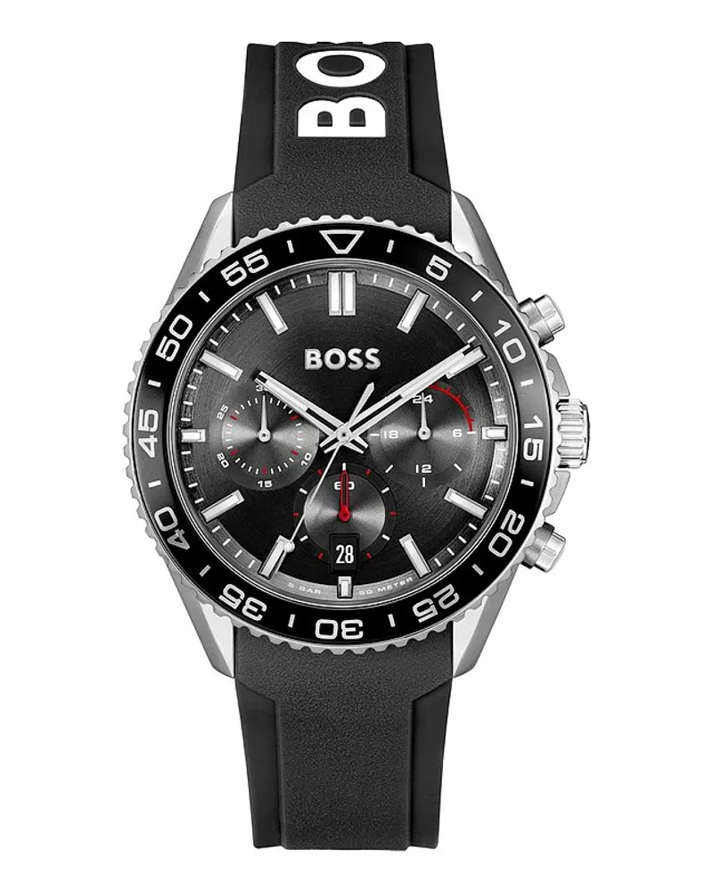 HUGO BOSS Herrenuhr Dean Silber
