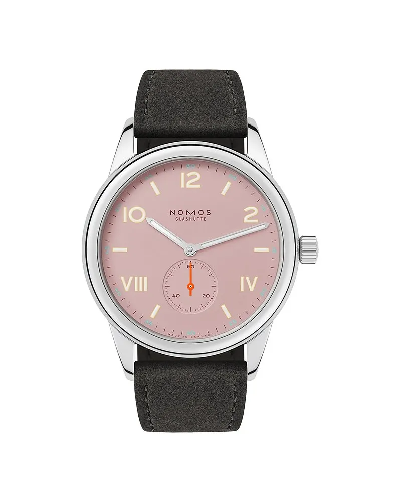 NOMOS Glashütte Unisexuhr Club Campus full rose Silber