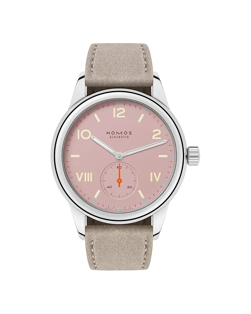 NOMOS Glashütte Unisexuhr Club Campus full rose Silber